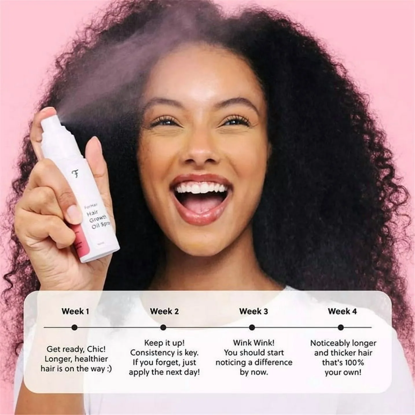 Hair Growth Serum for Women- Results in 4 Weeks- Hormone Free Hair Regrowth Treatment - For Thinning Hair Loss - Fast Absorbing Non-Greasy Scalp Spray 50ml